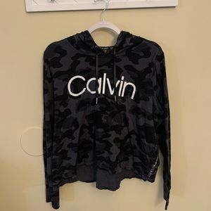 calvin klein camo long sleeve with hood